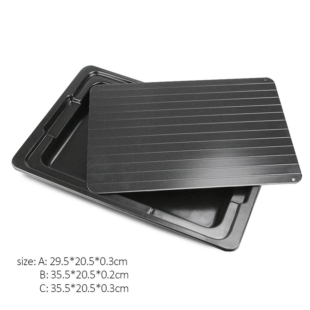 2pcs Fast Defrost Tray Fast Thaw Meat Fish Sea Food Quick Defrosting Plate Board Tray Kitchen Gadget Tool