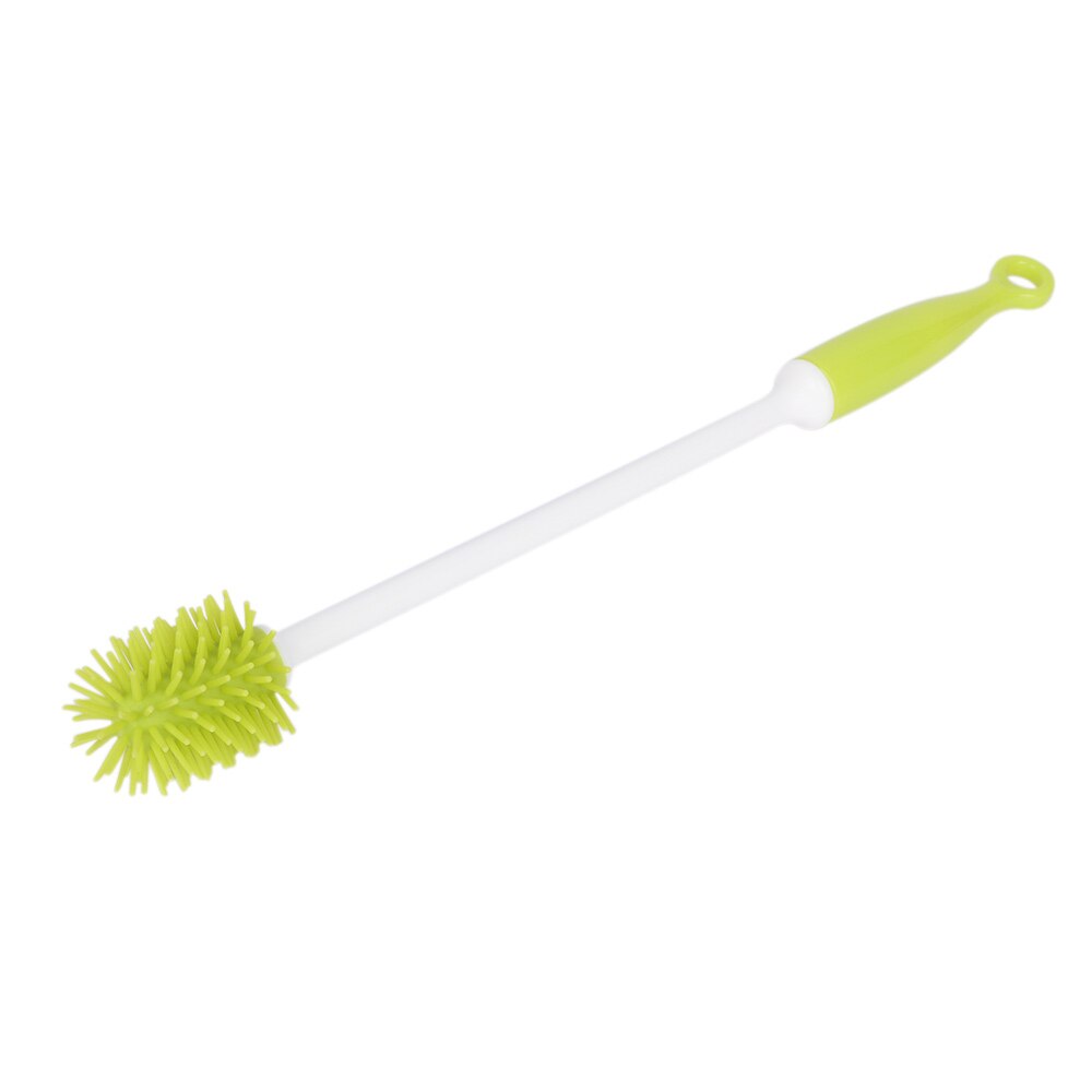 Spazzola di bottiglia Food-grade Silicone Tazza di Strumenti per La Pulizia di Lavaggio del bambino Milk Bottle Brush Narrow Neck Vaso Pennello In Silicone: green