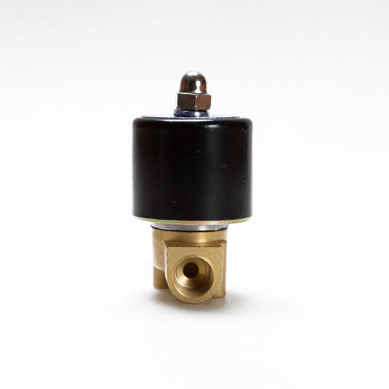Elektrisk magnetventil vann luft n /c 2 -veis 3/8 "  ac 220v 2 w 040-10 legeringshus  dc12v 24v ac110v 220v legert vannventil