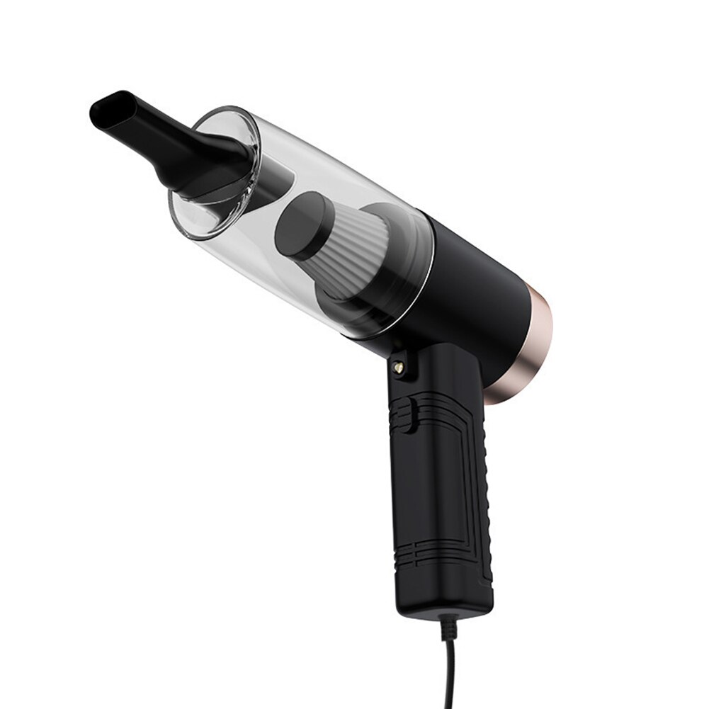 Aspirador de pó portátil, aspirador de pó de sucção, portátil, molhado/seco, para carro, casa, animais de estimação, com lanterna led perfume do carro: Vermelho
