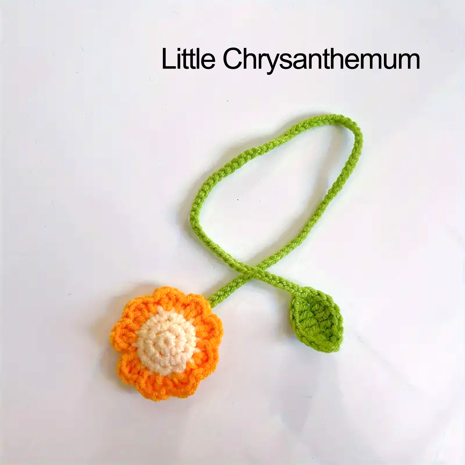 Marcapáginas hecho a mano, 4 estilos, flores de ganchillo, hecho a mano para amantes de los libros, profesores, correas de hebilla de cortina, 1 unidad: Azul oscuro