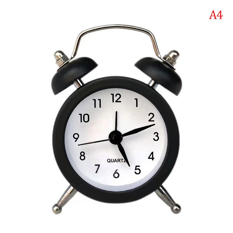 Bedside small alarm clock mini digital pointer student desktop alarm clock: 4