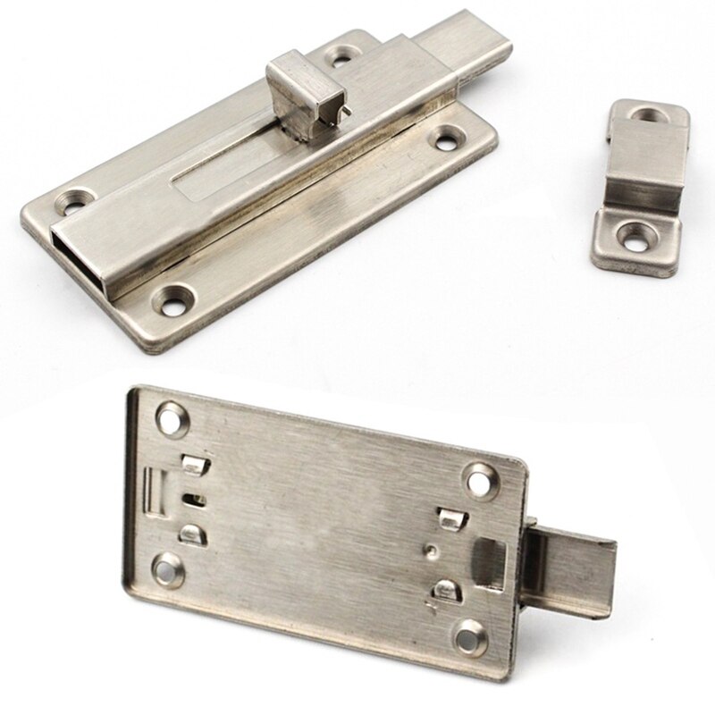 Stainless Steel Door Bolts Sliding Door Lock Latch Surface Mounted Slide Bolt for Bathroom Home Safety