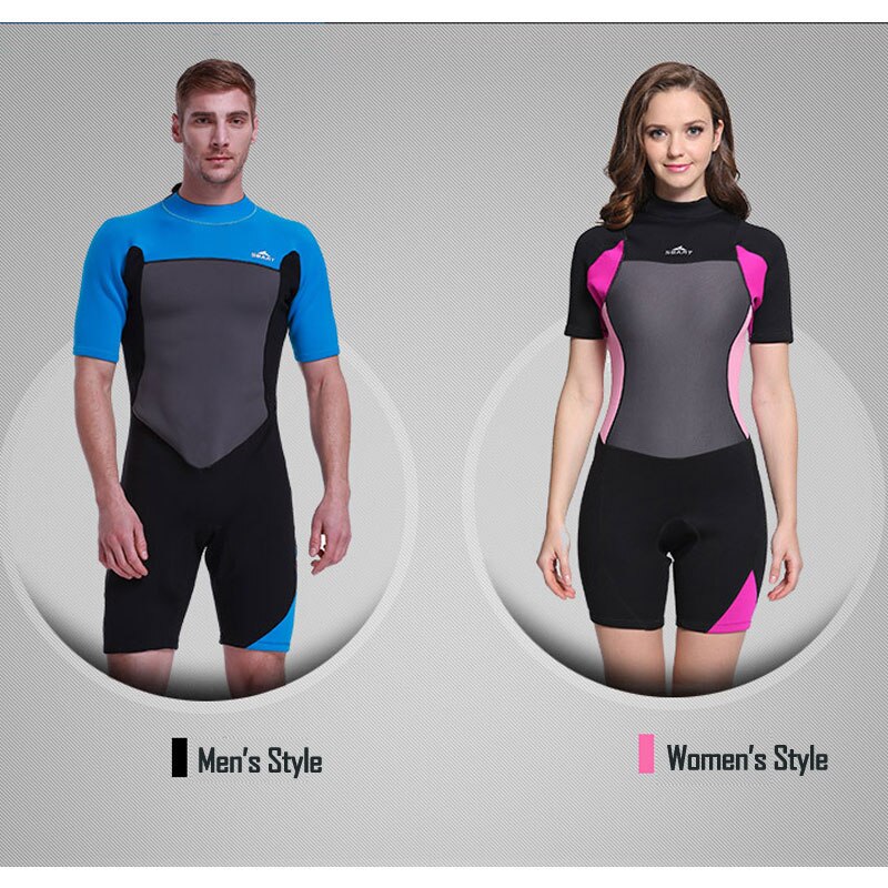 Lente Pak Vrouwen Shorty Wetsuit Terug Rits Mannelijk Korte Mouw 2 Mm Premium Neopreen/Vrouwelijke Surfen Snorkelen Duiken Scuba voor