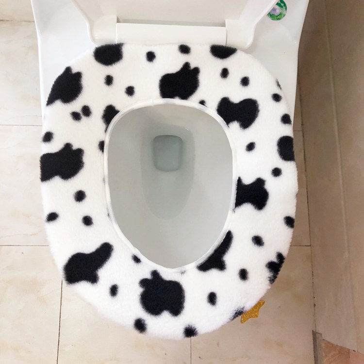 Totoro – housse de siège de toilette en peluche, ensemble de paillasson de salle de bain avec chat mon voisin: Style 1