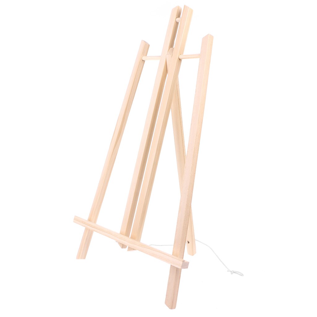 Desktop Easel Foldable Display Stand Wooden Tripod Easel 2 Sizes for Art Painting Wedding Photos Small Signs Artworks: 50cm
