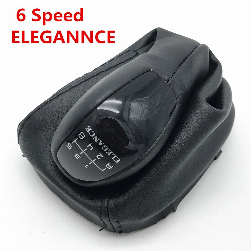 Mt 5 gear 6 gear bil skift gear knop med pu læder bagagerum cover case til mercedes benz c klasse  w203 c203 avantgarde elegance: 6 hastighed elegance