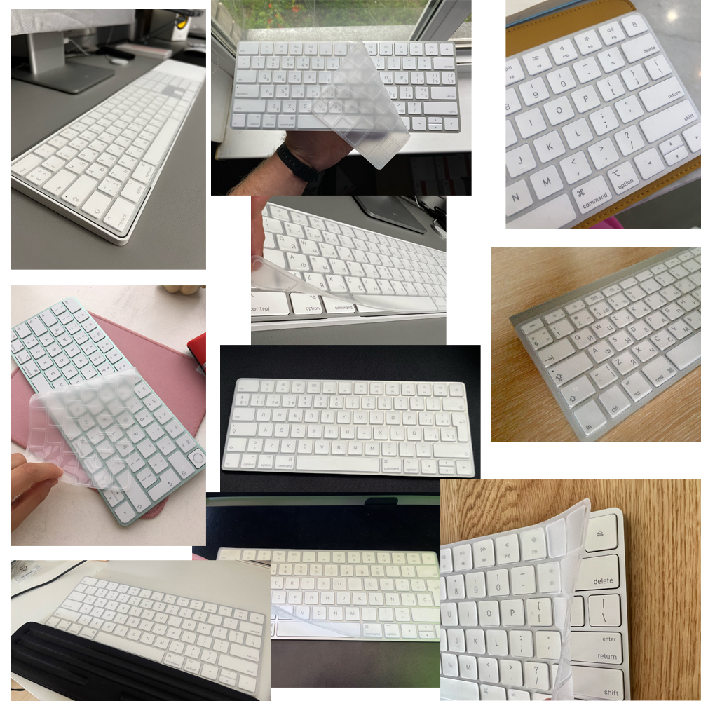 Für Magic Keyboard Silikon transparente Tastatur Schutzhülle für Apple IMac Tastatur 1843 A1644 A2520 A1314 A2449 wasserdicht