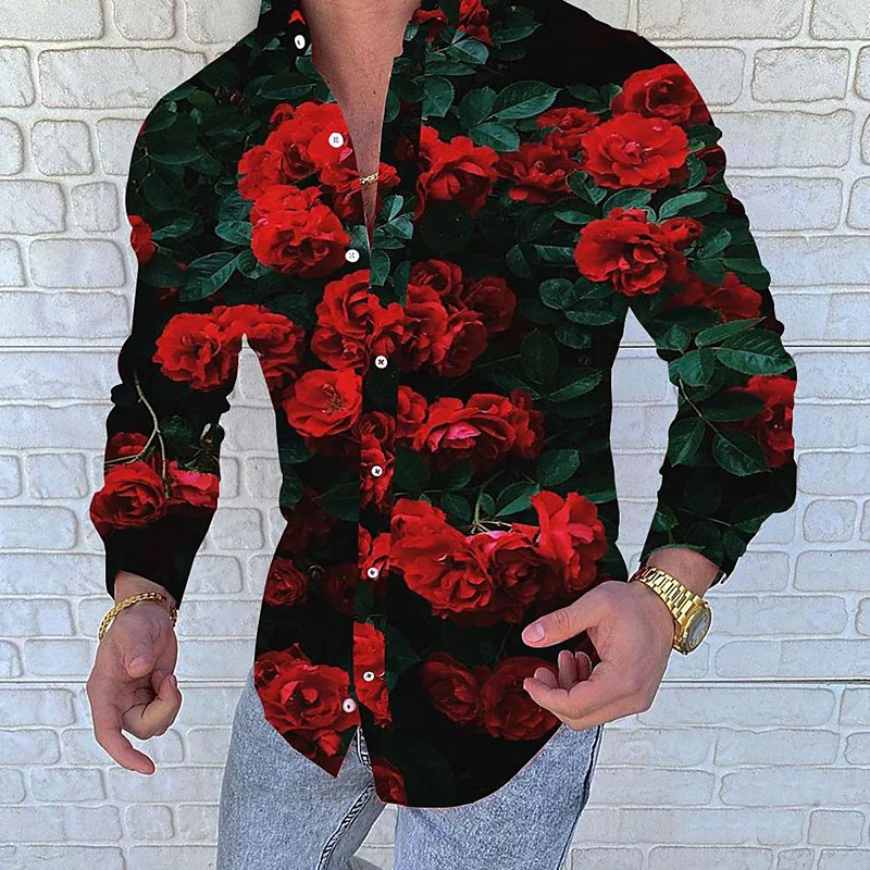 Mannen Flanellen Shirt Etnische Stijl Geometrische Diamant Gedrukt Revers Jas Shirt Regular-Fit Lange Mouw Knopen Shirt Jas Mode Herfst Winter Plaid Thermische Jas Tops met Zak, # 1, L