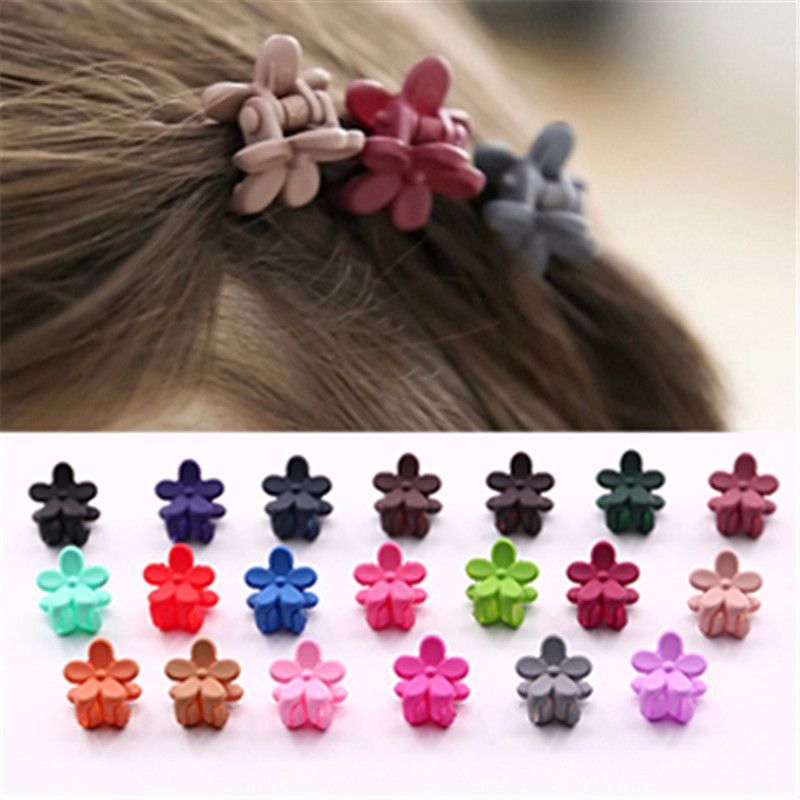 20 PCS/Set Korean Hair Claws Hair Accessories Girls Hairpin Small Flowers Hair Clips Bangs for Children Random Colors