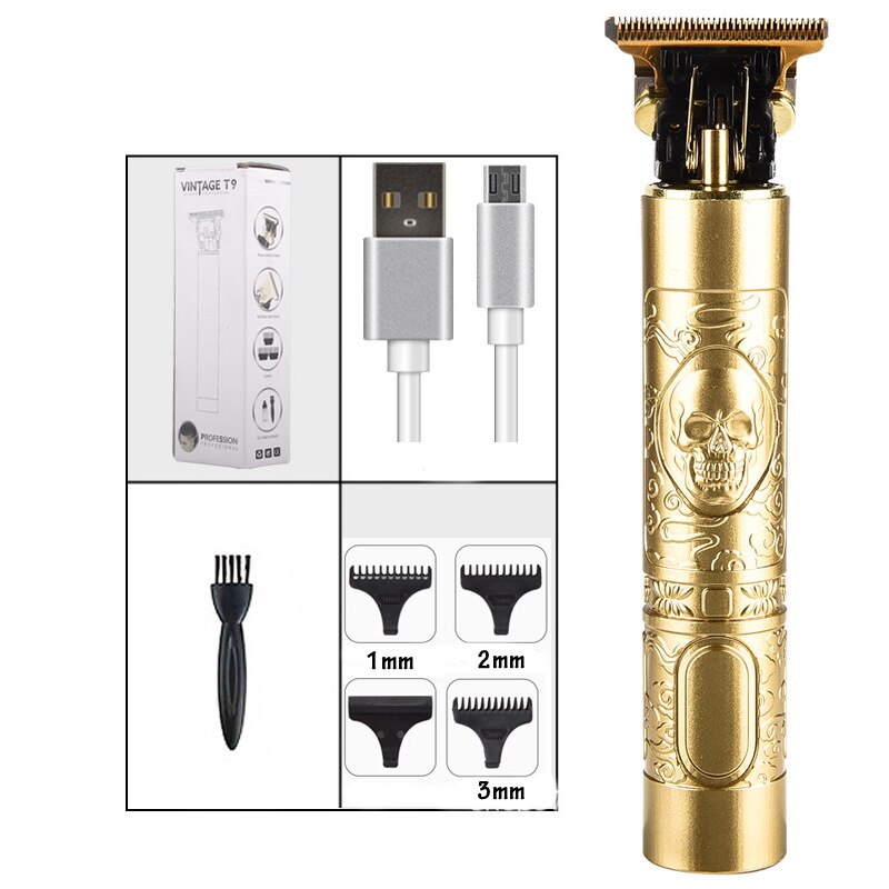 Cortadora de pelo para hombre, máquina de afeitar clásica, recargable, estilo de corte de pelo,: Style J