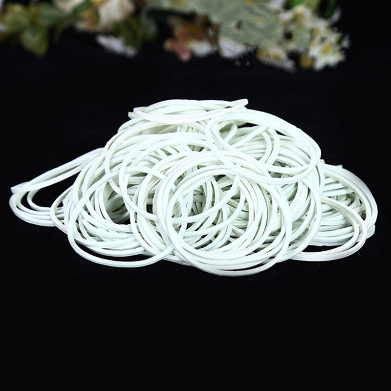 200 Stuks Wit Rubber Band Natuurlijke Rubber Diameter 38Mm Rubber Ring Thuis En Schoolbenodigdheden Sjorren Accessoires