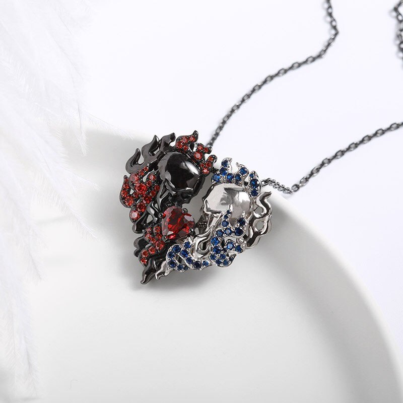 Collar de corazón para mujer, colgante de alas de Ángel, joyería exquisita, de personalidad, un solo producto, de vacaciones para el día conmemorativo