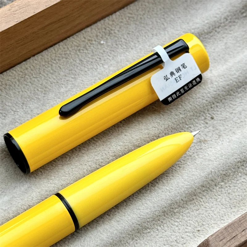 Hongdian C1 Exquisite Explorer Simple Classic Retro Fountain Pen EF F Hooded Nib School Office Supplies Writing Ink Pens