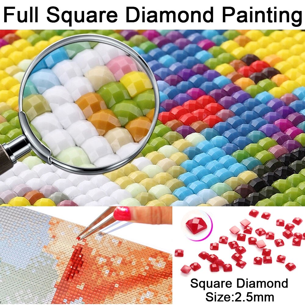 Abeuty Kit Diamond Painting 5D - Rosa Viola Ragazza - Tela 30x40 Cm, Strass Rotondi - Fai Da Te, Hobby Creativo - 2