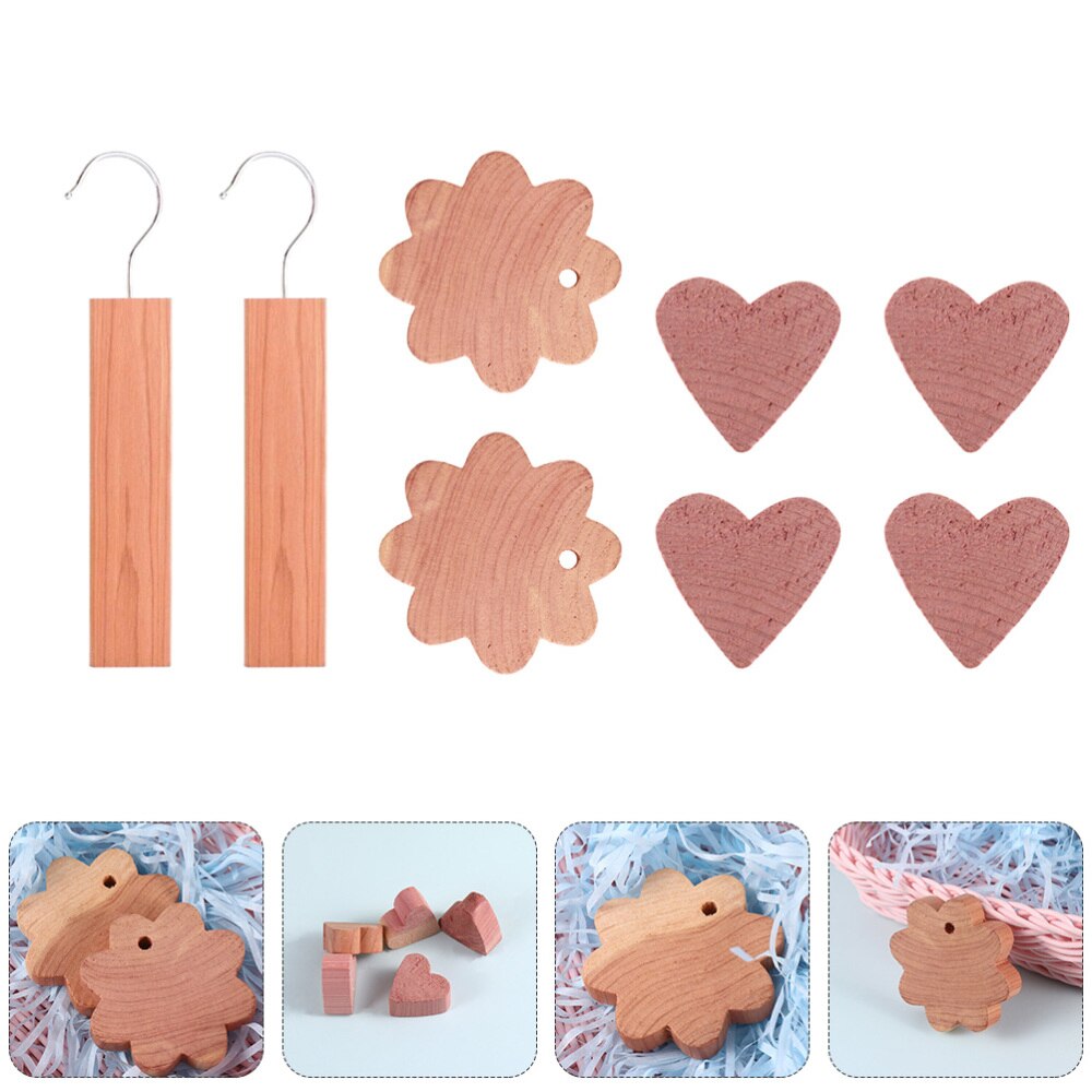 Simple Cedar Wood Blocks Mothproof Hanging Wood Blocks for Clothes Storage