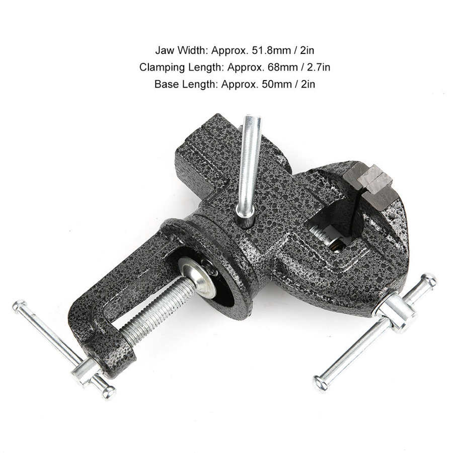 Die-Cut Machines Scrapbooking Tools Die-Cut Machine Multifunctional Mini Table Vise 50 Type Cast Iron 360 Degree Rotation