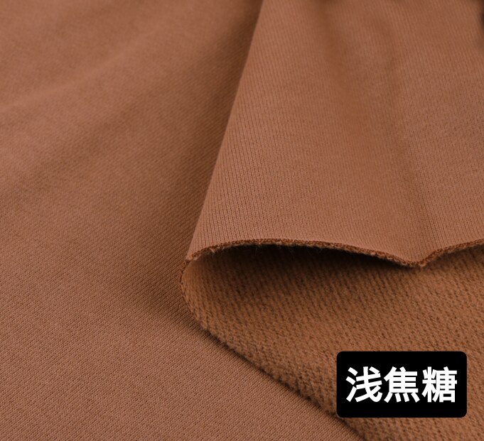 Pull épais 100% coton poncé | D'automne, surdimensionné, pull en tricot molletonné en tissu pas d'étirement: Caramel