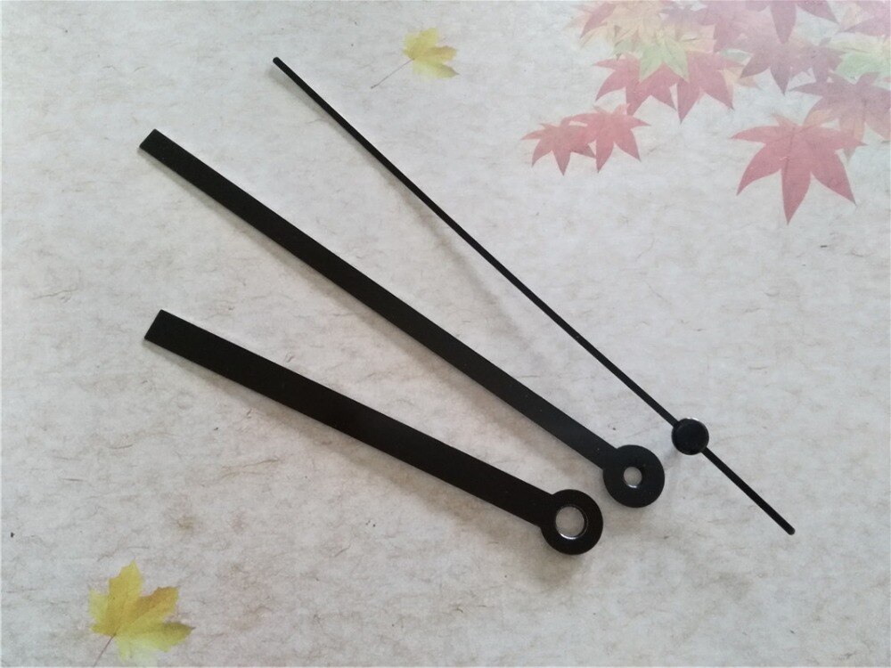 50Sets Metal Black Color Clock Quartz Hands For DIY Wall Clock Parts Fast