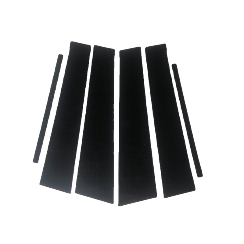 Postes de Pilar pulido para KIA Sportage R , pegatina de columna, cubierta embellecedora de ventana BC, color negro brillante, 6 uds.