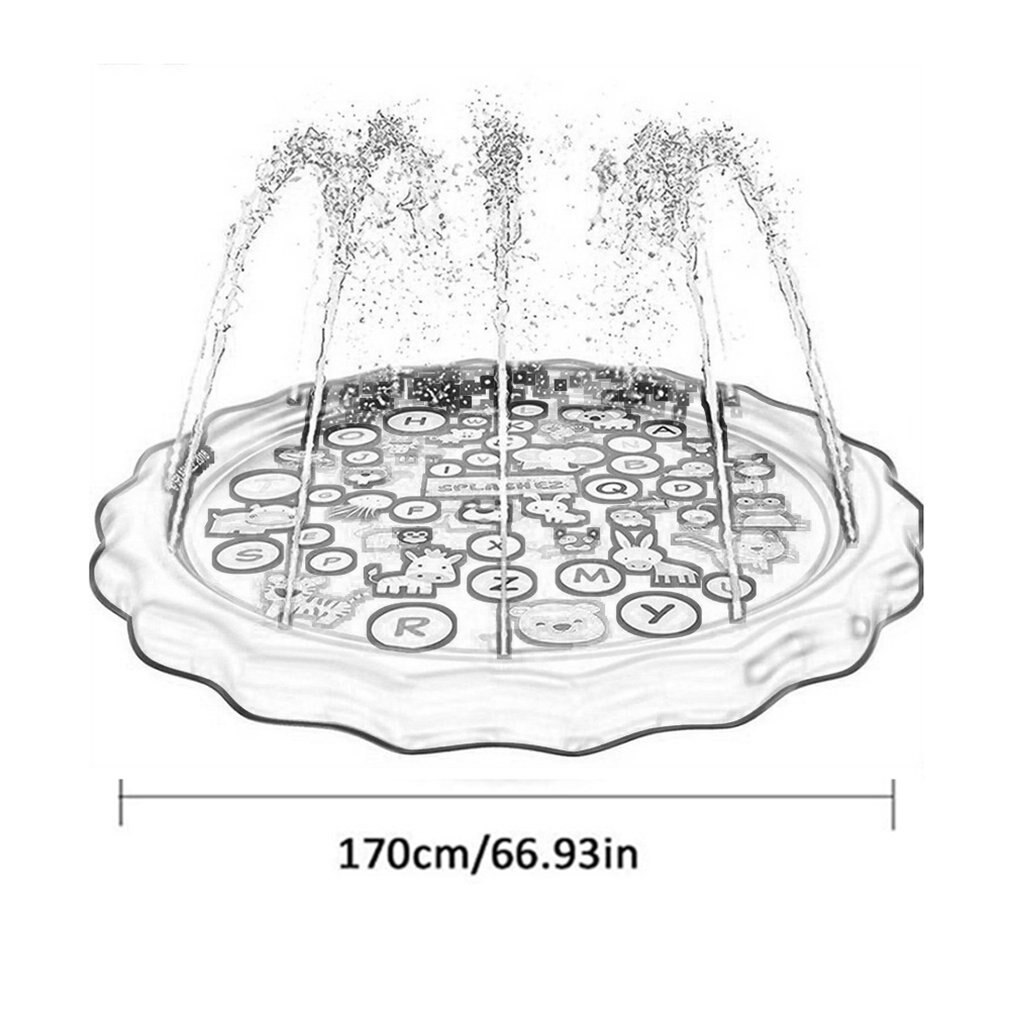 170 センチメートル夏屋外スプレー水クッションpvcインフレータブルスプレー水のおもちゃ子供たちが水マットビーチ芝生スプリンクラーパッド