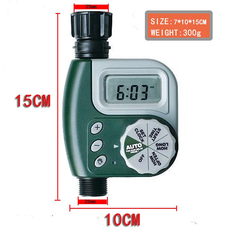 Automatic Smart Watering Timer Garden Watering System With Electronic LCD Display Home Ball Valve Irrigation Controller System