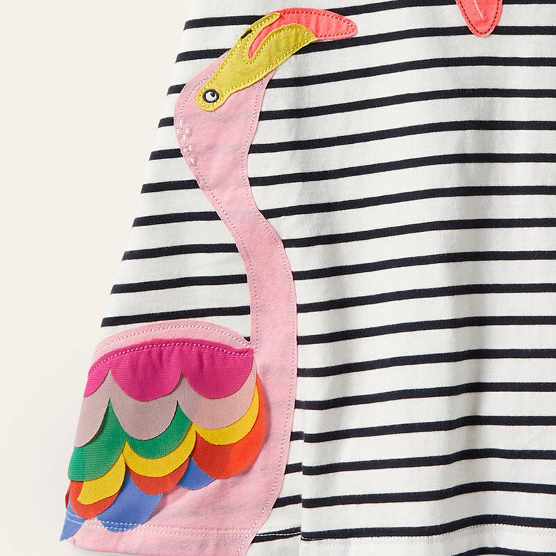 Summer Kids Clothes Girls Dresses O-neck Short Sleeve Children Clothing Beach Dress for Girl Striped School Clothes