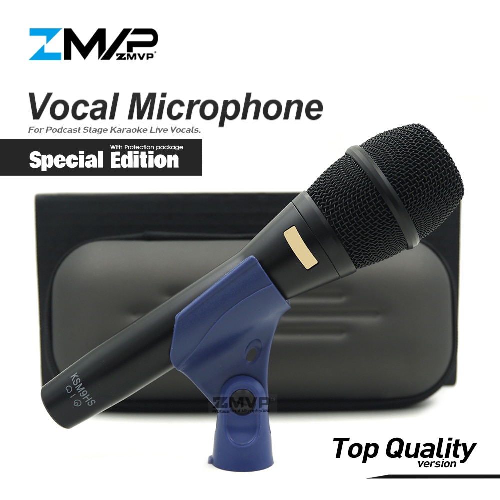 Top Speciale Editie KSM9 Professionele Live Zang KSM9HS Dynamische Bedrade Microfoon Karaoke Super-Cardioid Podcast Microfoon