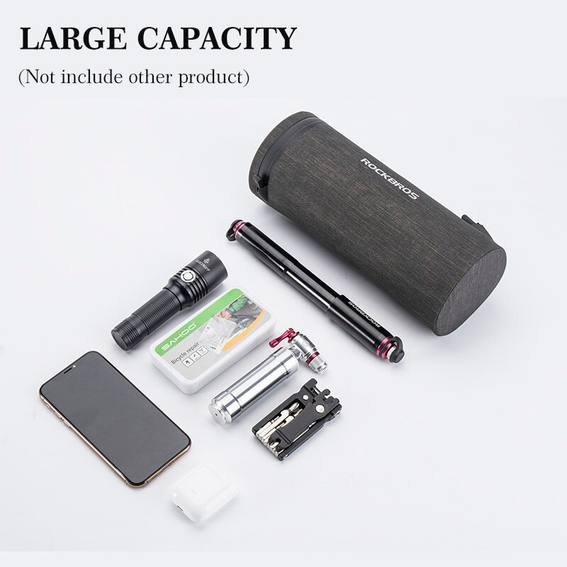Bolsa De Cuadro Para Bicicleta ROCKBROS - 1.1L, 24.5x7.5x10cm, Poliéster, Ligera Y Estable
