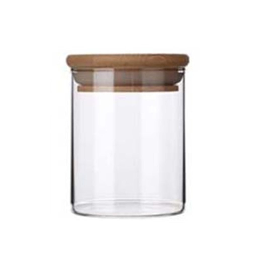 Glass Airtight Jars,Glass Food Storage Jars Containers with Bamboo Lid,Tea Cans Dried Fruit Snacks Storage Bottles