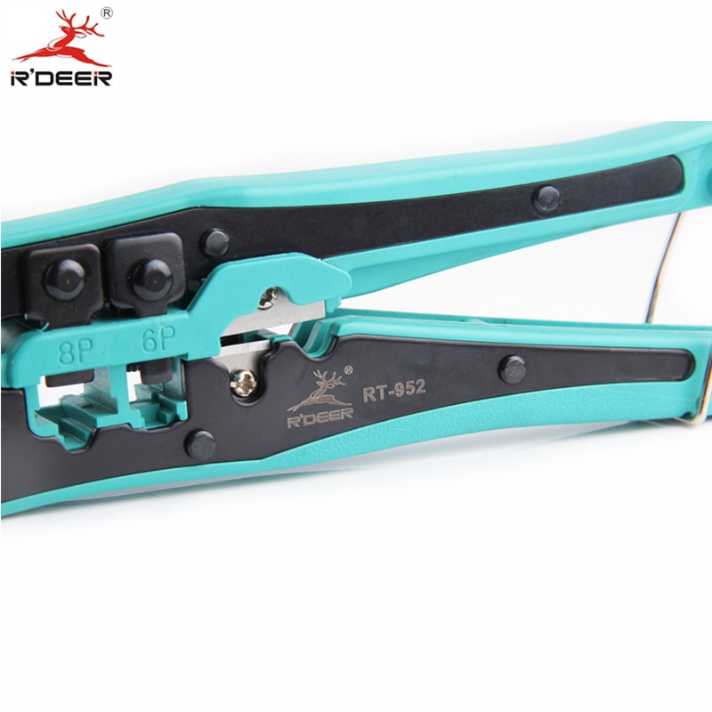 R'DEER Wire Stripper Telecom Crimping Tool for Cable Cutter Pliers Multifunctional Electrician Tool RJ45 RJ11