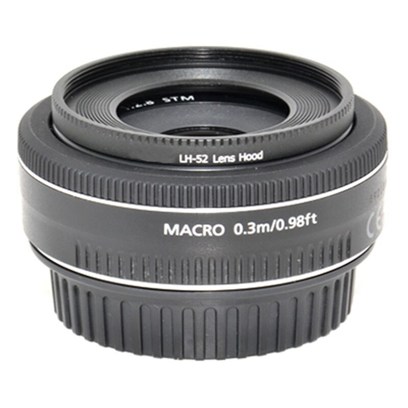 Foleto ES-52 Metal Lens Hood Shade LH-52 Camera Lens Protect for Canon EF-S 24mm F2.8 STM EF Canon 40mm EF f/2.8 STM