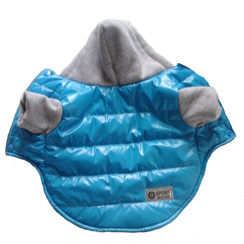 Ropa de invierno para perro mascota, chaqueta de plumas cálidas, abrigo impermeable, sudaderas con capucha de S-XXL para Chihuahua, perros medianos y pequeños