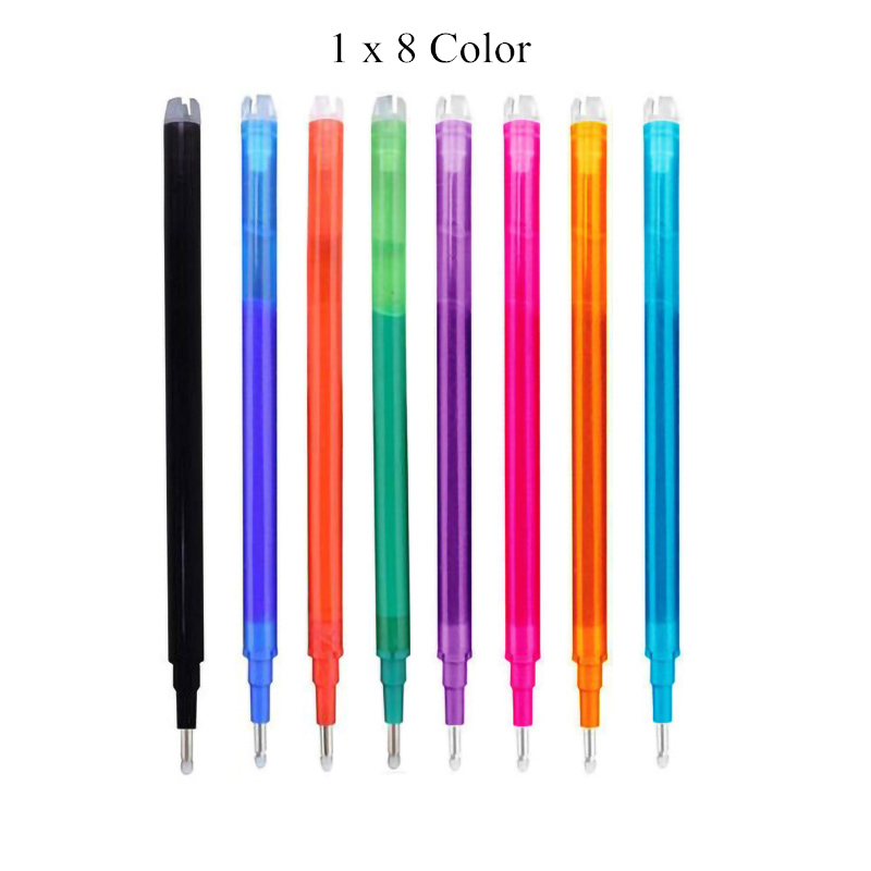 Meerkleurige 0,5 mm uitwisbare gelpennen met vullingen Gum zwart blauw rood balpennen voor het schrijven van Kawaii briefpapier: Lavendel