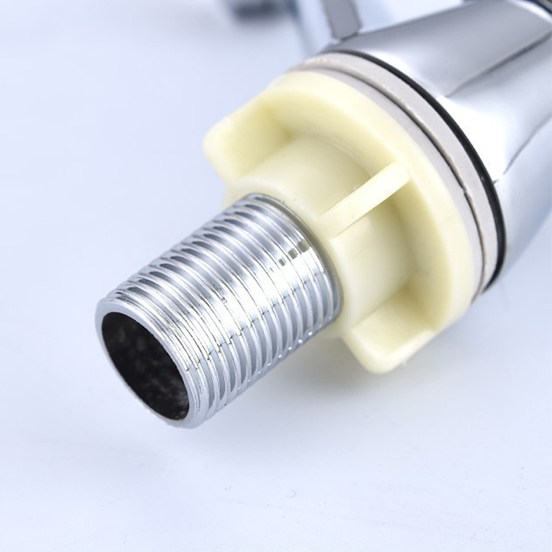 Bathroom Faucet Zinc Alloy Wash Basin Faucet Quick Open Single Cold Water Tap Cross Handle Toilet Corrosion Resistance Sink Tap