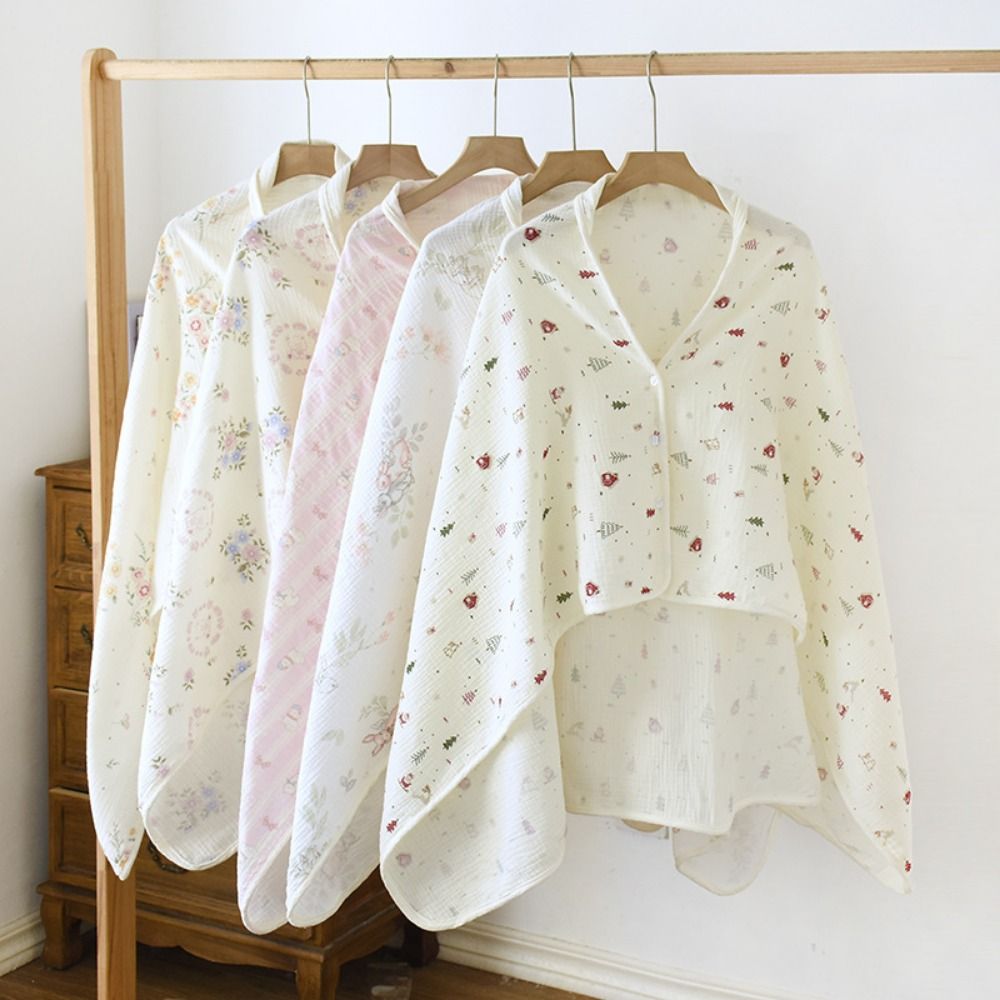 Bloemen bedrukte katoenen moeder Cape deken ademend warm houden borstvoedingshoes voedingshoes zachte outdoor voedingshanddoek