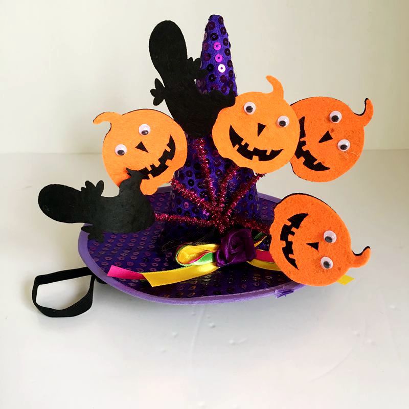 zwierzę domowe Halloween magiczne kostiumy pająk PumpkinHat-placki kot czarownica kapelusz czarodzieja na Halloween przebranie kapeluszy