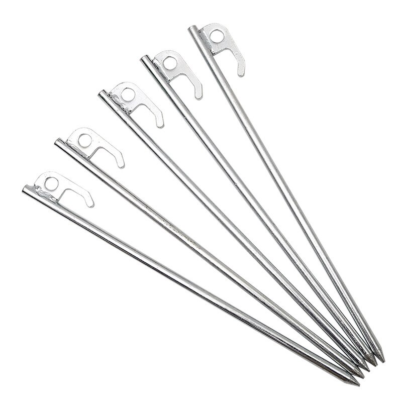 5Pcs Heavy Duty 304 Stainless Steel Camping Awning Tent Stake Peg For Anchoring Tent Tarps Landscaping Garden Plants: Default Title