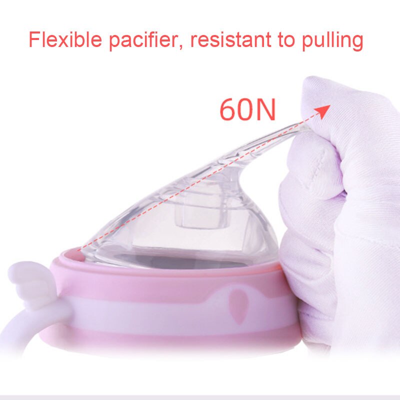 Good Healthy Dual Use Baby Bottle Straw Style Drinking Cup Anti-choking Fall Resistant Feeding Nursing Bottle