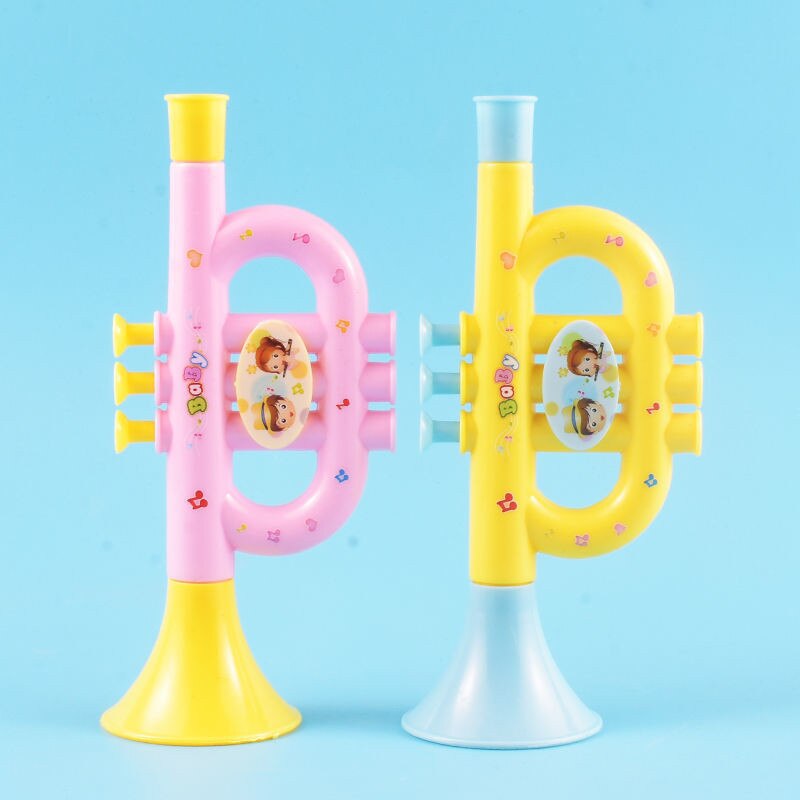 1Pc Willekeurige Kleur Baby Muziek Speelgoed Vroege Onderwijs Speelgoed Kleurrijke Baby Muziek Speelgoed Trompet Muziekinstrumenten Voor Kinderen Kinderen