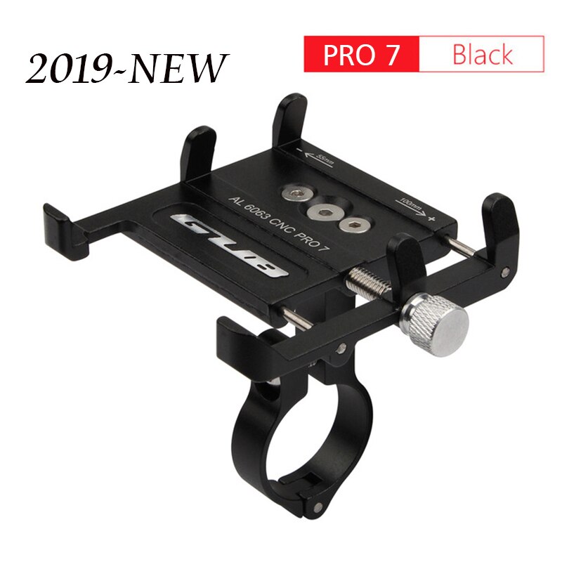GUB 7 Style MTB uchwyt na telefon rowerowy motocykl wsparcie montaż GPS kierownica rowerowa rower przywieszki do telefonów komórkowych dla 3.5 do 7.5 cala: Pro7-Black