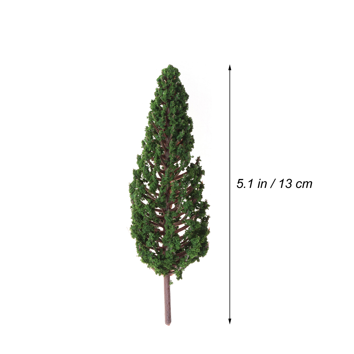 NICEXMAS 10pcs Model Trees Simulation Park Street Diorama Scenery Layout Miniature Landscape Scenery Home Garden Decoration: 13cm