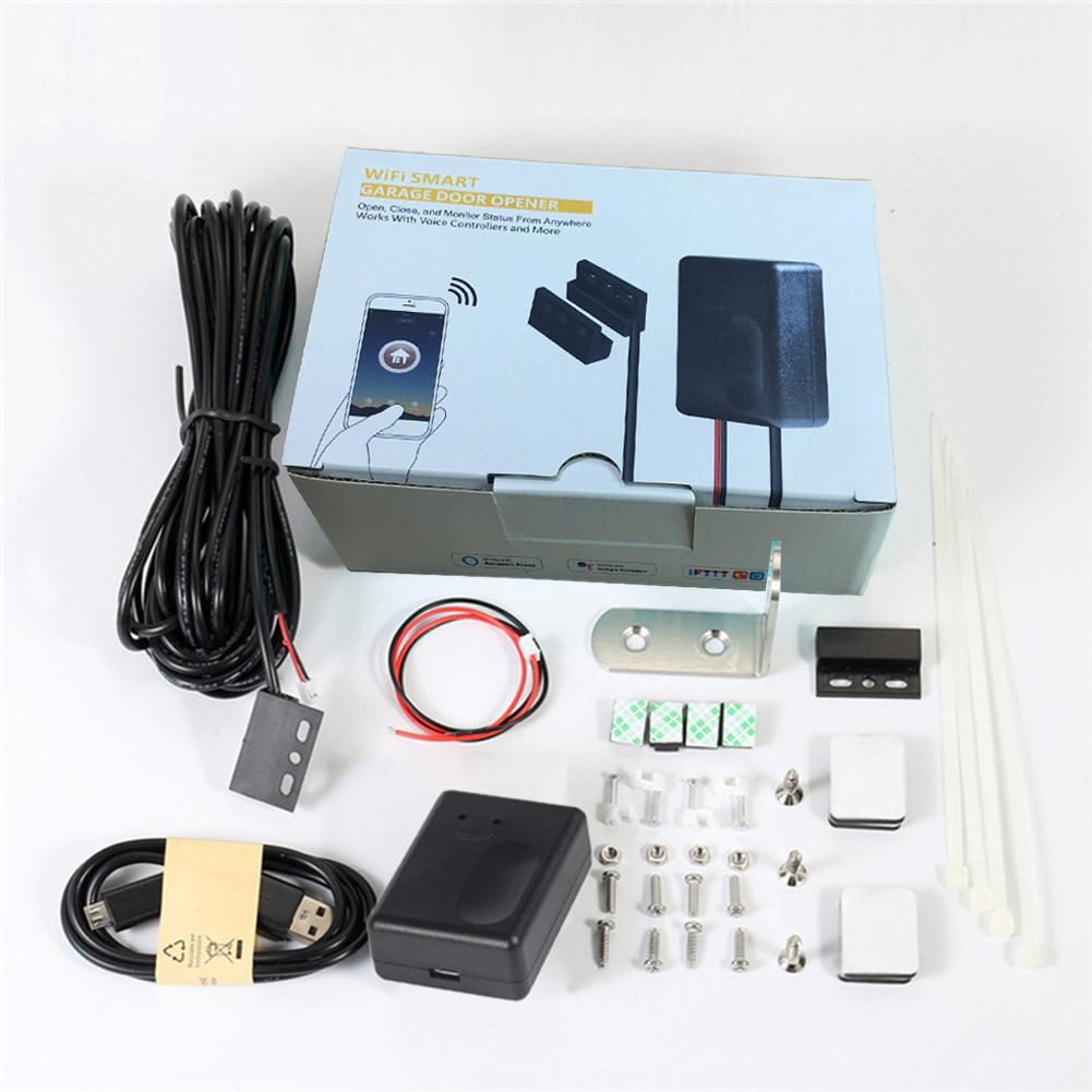 WiFi Wireless Remote Control Garage Door Opener Intelligent APP Remote Control Timing Voice Control Alexa Google