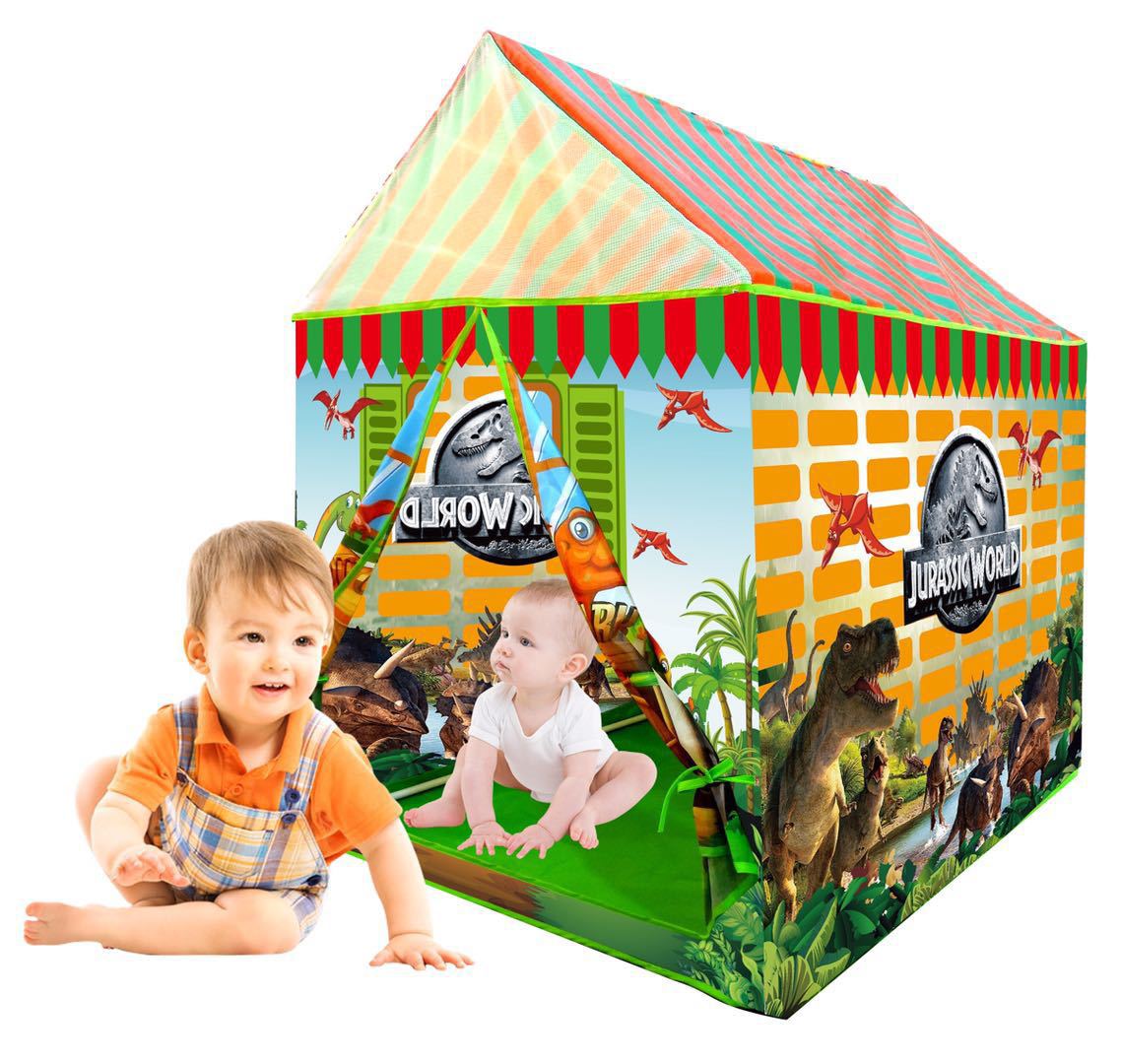 Play Tent Kids Play House Game Activity House Dinosaur Cubby Portable Folding Toy Tent Baby Indoor Play Pit Pool Boy Girl