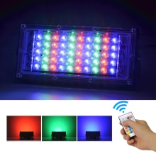 1/2/4 PCS LED Floodlight 50W RGB Projection Light LED Spotlight IP66 Outdoor Street Lamp Landscape Lighting Remote Control