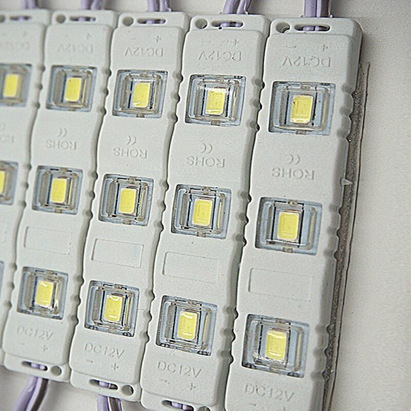 20Ps IP65 5730 3 Led Module Waterdicht Warm Wit, Zuiver Wit, Rood, Groen, Blauw, roze, Geel Spuitgieten Licht Voor Dc 12V