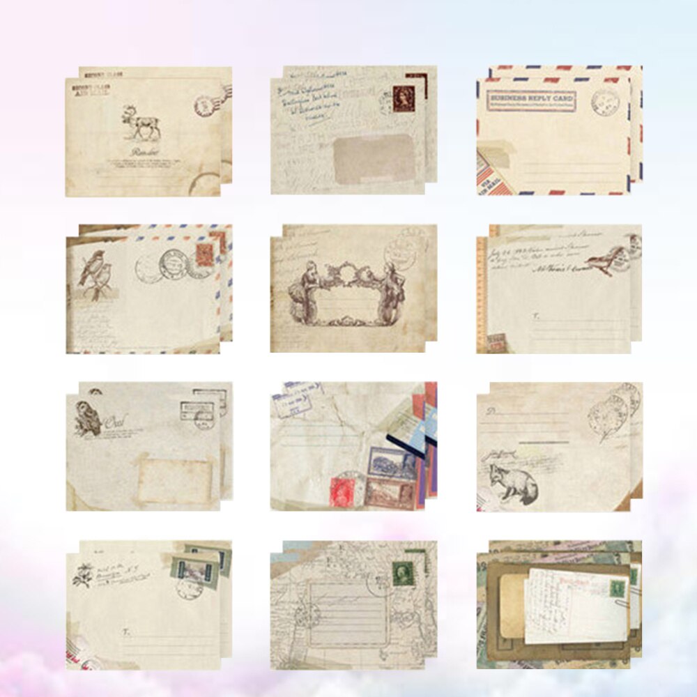 48 Stuks Enveloppen Kleine Opslag Mooie Decor Mini Afdrukken Envelop Voor Kaart Scrapbooking