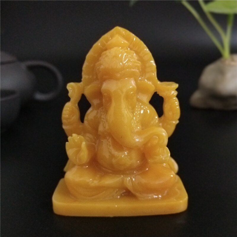 Ganesha buddha statue elefant gud skulptur feng shui ganesh figurer håndlavet håndværk til tilbehør til havehave dekoration