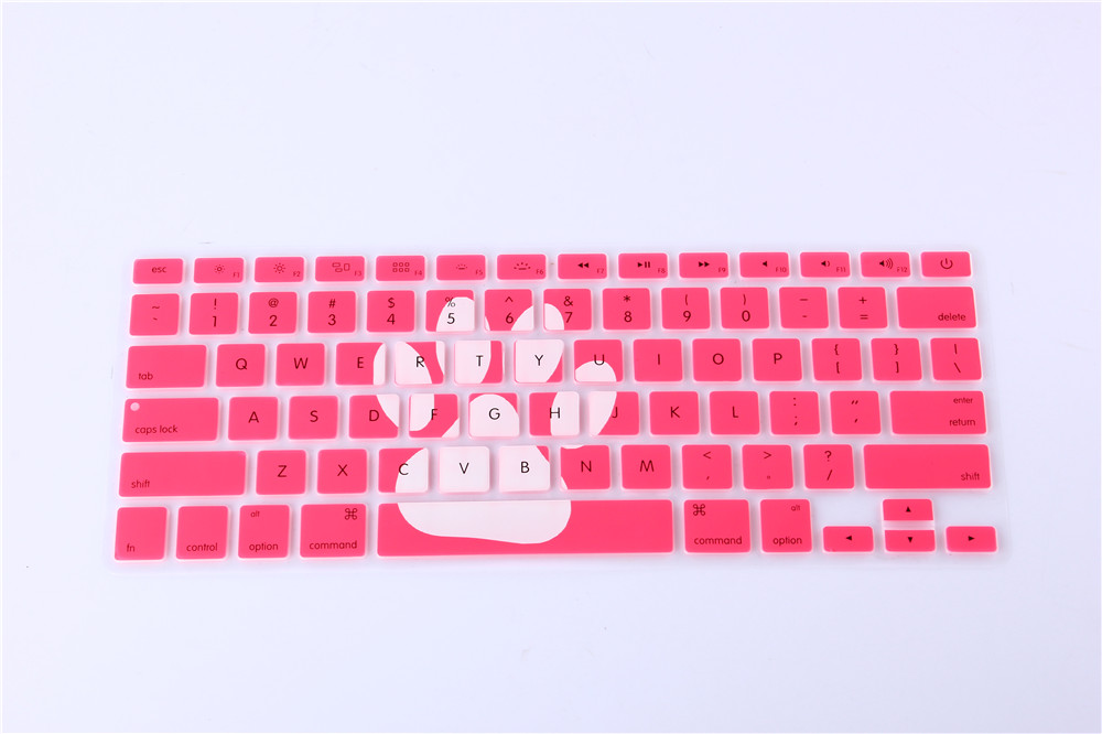 Bär, Katze, Fisch, schlucken und Elefanten aufbringen Nette Tiere Serie tastatur Abdeckung aufkleber für Macbook Luft 13 Profi 13 15 17 zoll: Grün