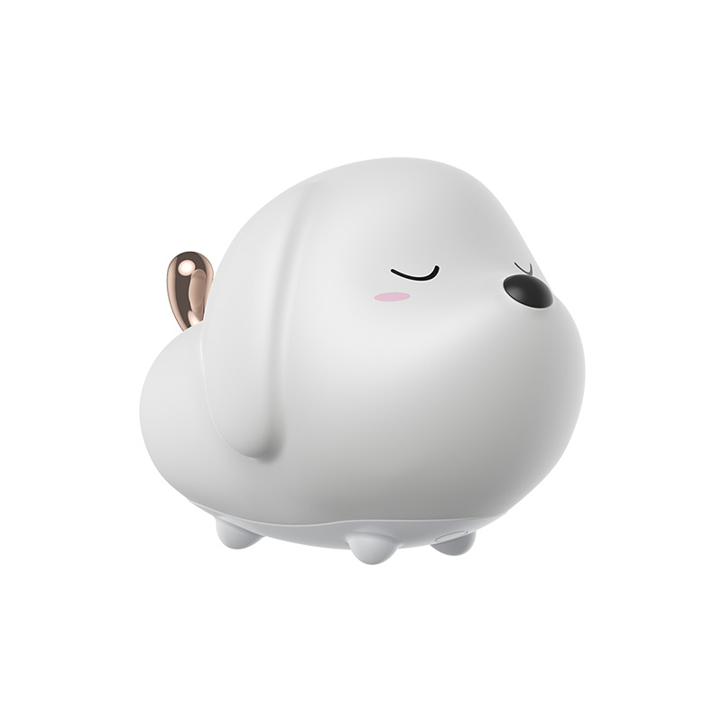 Baseus touch sensor led nattlampa silikon djurlampa för barn barn baby usb uppladdningsbar dimbar sovrumsbelysning: Hund
